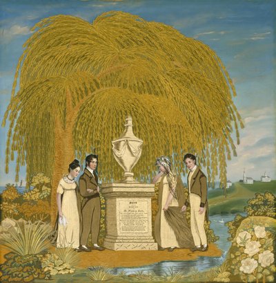 Cuadro bordado conmemorativo, c. 1815-1820 de Almira attr.to Earle